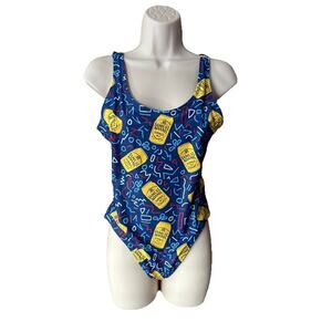 SHINESTY sz L SWIMSUIT Samuel Adam’s Summer Ale Beer Can Hi-Cut Bathing suit B25